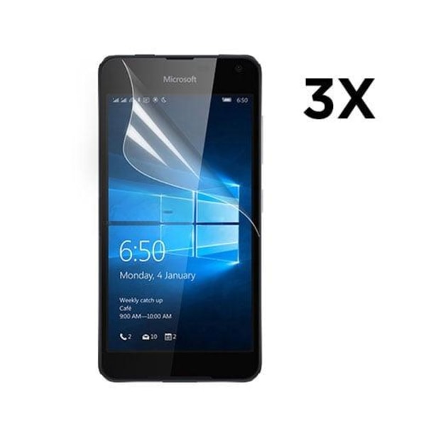 Microsoft Lumia 650 / Dual SIM Erittäin Kirkas LCD Näytön Suojak Transparent