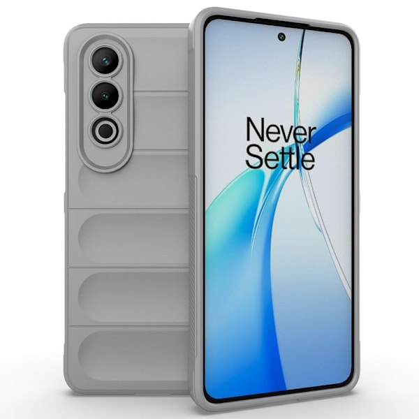 Mjukt greppformat OnePlus Nord CE4 skal - Ljusgrå Silvergrå