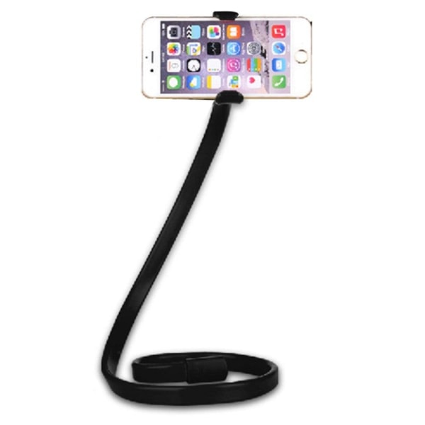Universal flexible arm phone holder clip - Black Svart
