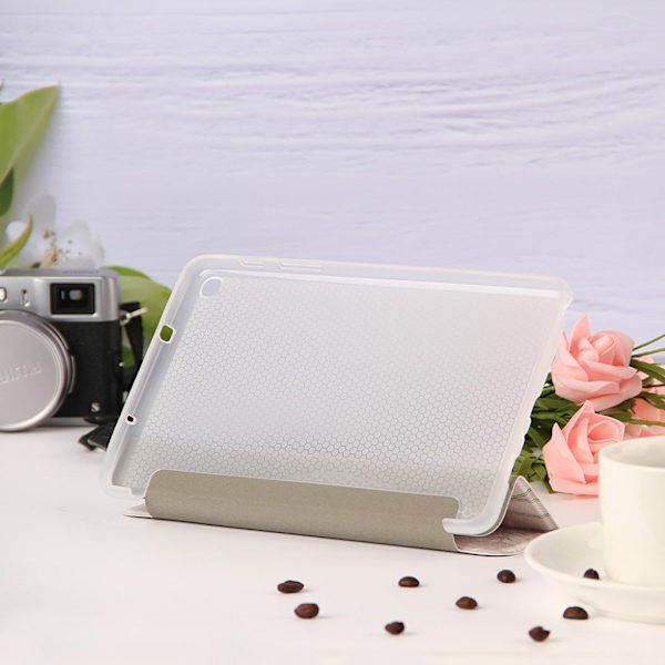 Samsung Galaxy Tab A 8.0 + S Pen (2019)  tri-fold læder etui - lyserød blomst Pink