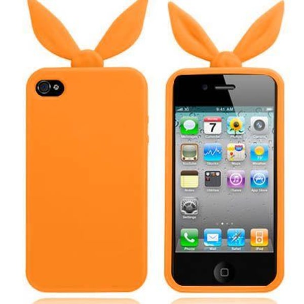 Funny Bunny (Orange) iPhone 4/4S Silikonskal