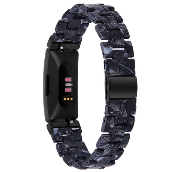 Fitbit Inspire 2 resin pattern watch band - Black Mix Svart