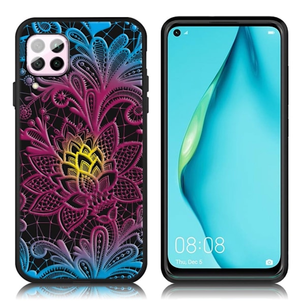 Imagine Huawei P40 Lite / Nova 6 SE Cover - Smuk blomst Red