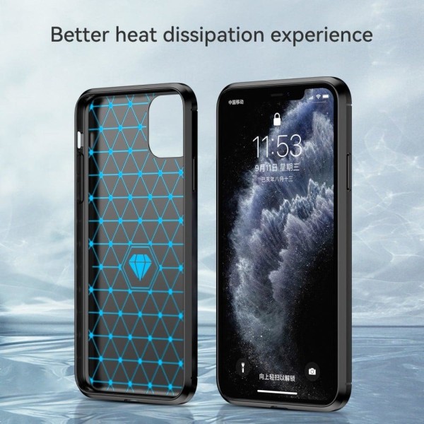 Carbon Flex iPhone 11 Pro Max skal - Svart Svart