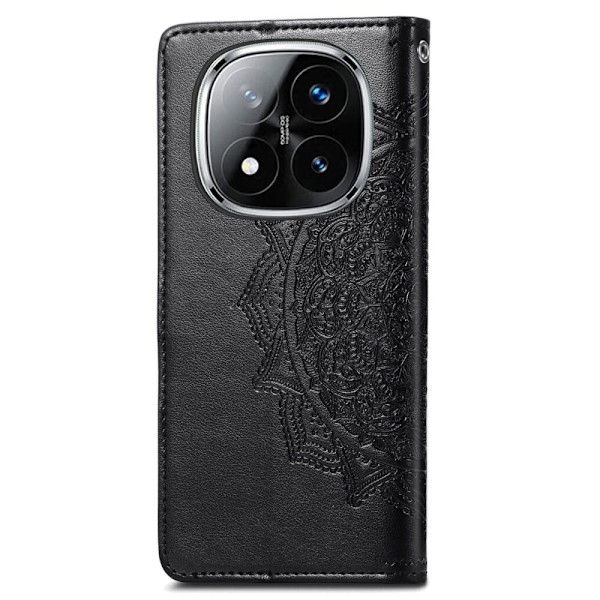 Mandala Xiaomi Redmi Note 14 Pro Plus 5G læderetui - Sort Black