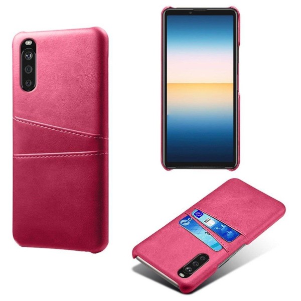 Dual Card Etui Sony Xperia 10 II - Rose Pink