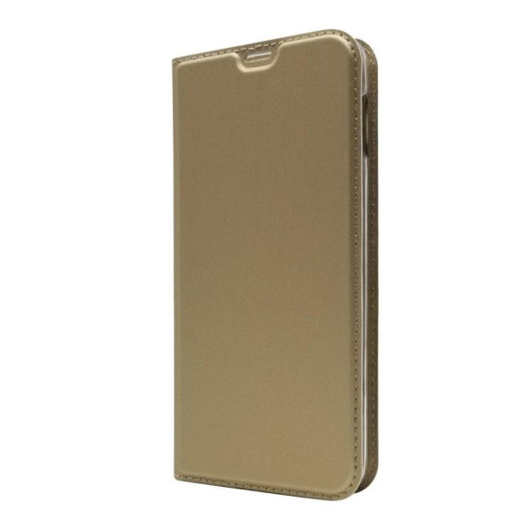 Samsung Galaxy S10e adsorptio nahkainen suojakotelo - Kulta Gold