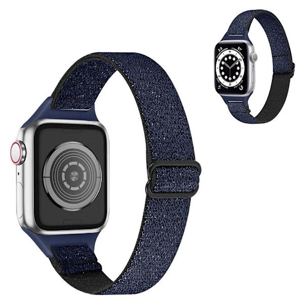 Apple Watch 40mm nylonkellohihna - Glitter Sininen Blue