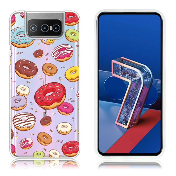 Deco Asus Zenfone 7 Pro Etui - Smultring Multicolor