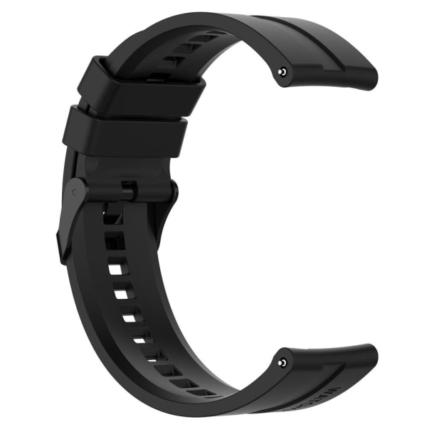 22 mm universal klockarmband i silikon - Svart Svart