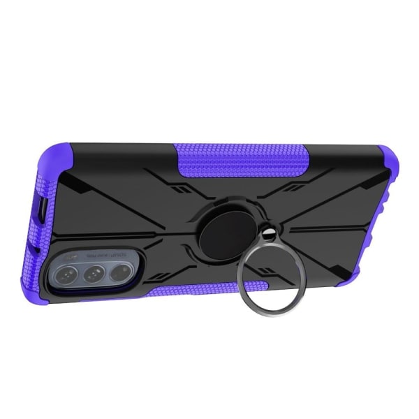 Kickstand cover with magnetic sheet for Motorola Moto G62 5G - P Lila