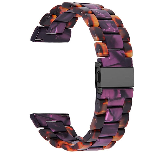 Fitbit Versa 2 / Versa Lite color splice resin urrem - Hawksbill / Lilla Multicolor