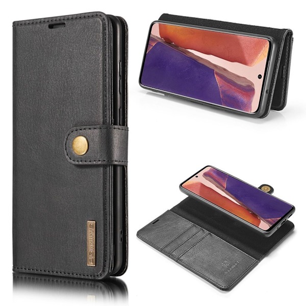DG.MING Samsung Galaxy 20 2-i-1 plånboksfodral - Svart Svart