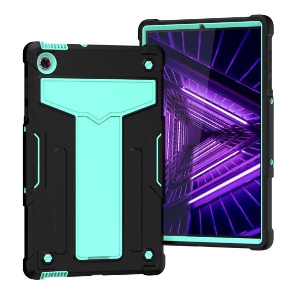 Lenovo Tab M10 FHD Plus silicone case - Black / Cyan Green