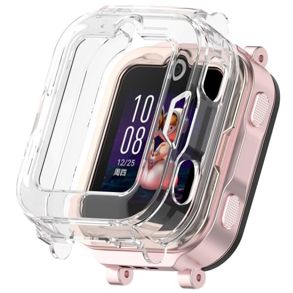Huawei Barnklocka Watch 4 Pro Klockfodral Halvskal Flexibelt skyddsfodral - Transparent Transparent