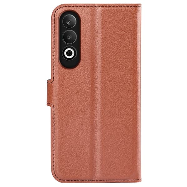 Klassisk OnePlus Nord CE4 / Oppo K12 flip etui - Brun Brown