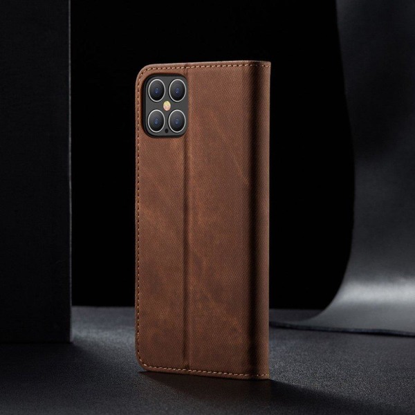 Jeans iPhone 12 Pro Max flip etui - Brun Brown