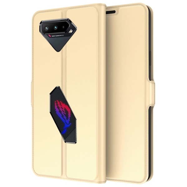 Smidigt och tunt PU-läder Asus ROG Phone 5 fodral - Guld Guld