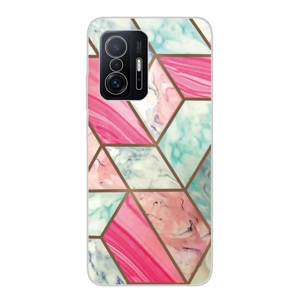 Marble Xiaomi 11T / 11T Pro Suojakotelo - Värikäs Marble Tile Multicolor