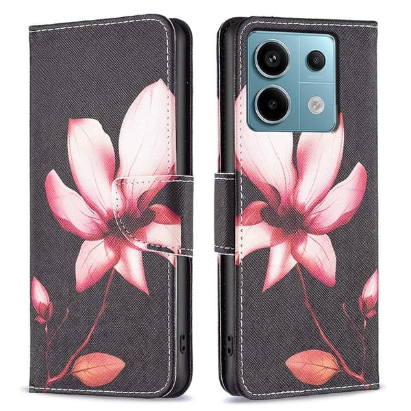 Wonderland Xiaomi Redmi Note 13 Pro 4G flip-etui - Lotus Pink
