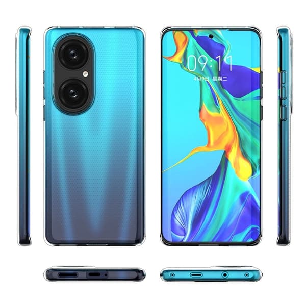 Erittäin ohut läpinäkyvä kotelo Huawei P50 Pro:lle Transparent