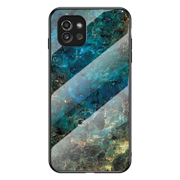 Fantasy Marble Samsung Galaxy A03 cover - Smaragd Marmor Multicolor