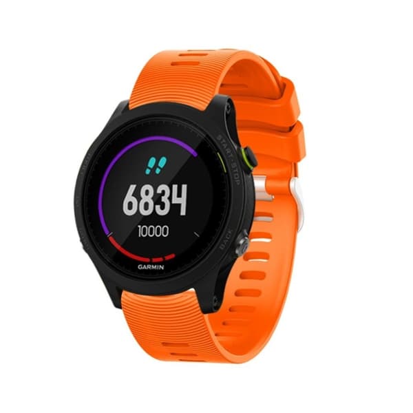 Garmin Forerunner 245 simple silicone watch band - Orange Orange