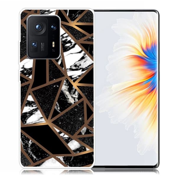 Marble Xiaomi Mix 4 Etui - Black Tile Fragmenter Black