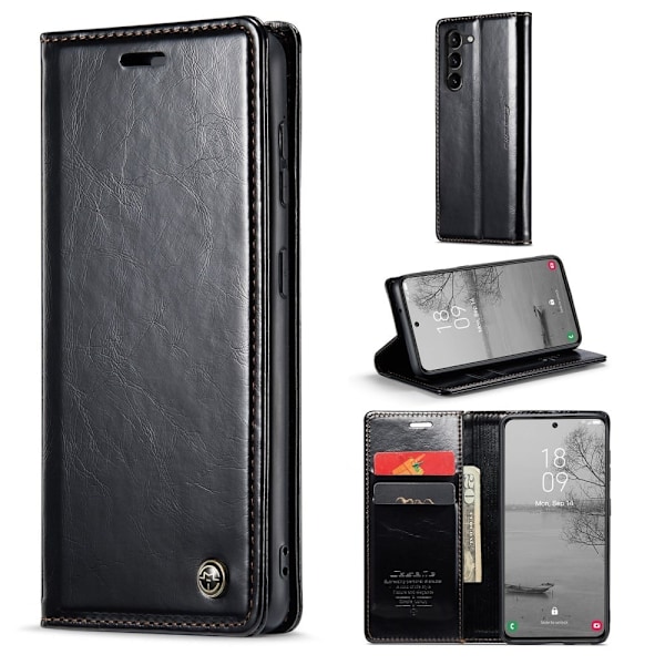 CaseMe Samsung Galaxy S23 Plus Smooth Suojakotelo - Musta Black