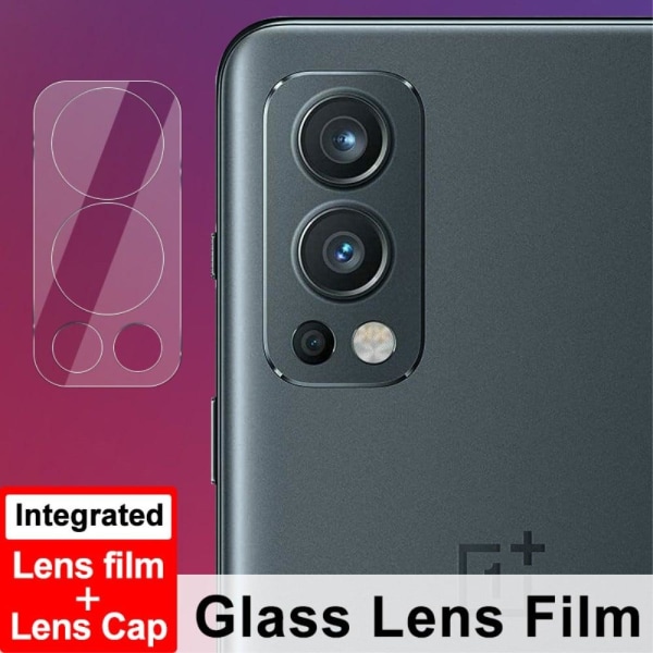 IMAK OnePlus Nord 2 5G tempered glass camera lens film + lens ca Transparent