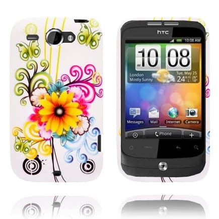 Symphony (Sorte Sommerfugler) HTC Wildfire G8 Deksel Multicolor