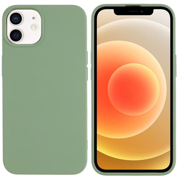 Mikrofiberforet blødt gummi iPhone 11 cover - Grøn Green