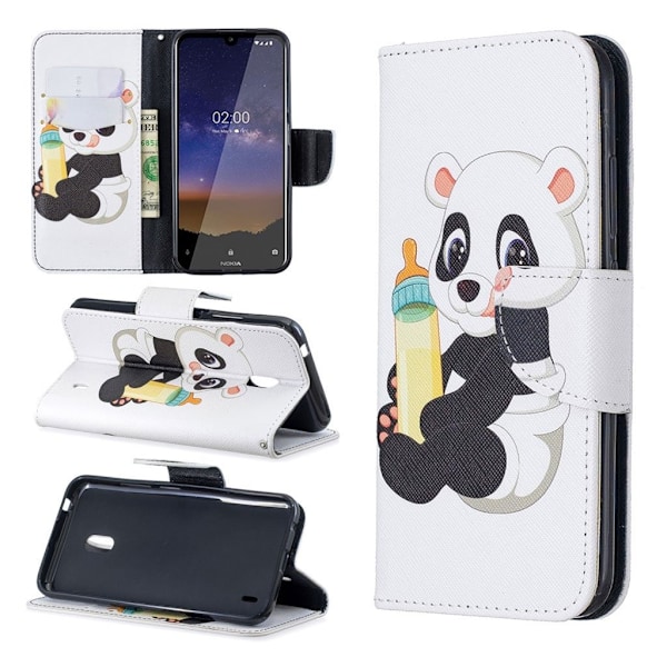Wonderland Nokia 2.2 etui - Baby Panda Multicolor