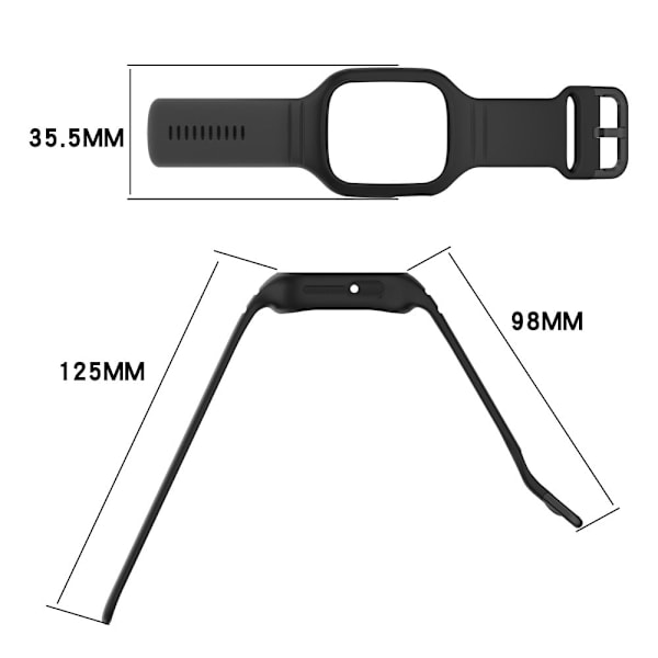 Honor Watch 4 silikonrem med integrert deksel - Hvit White