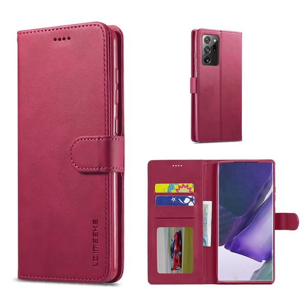 LC.Imeeke läder Samsung Galaxy Note 20 fodral - Röd Röd