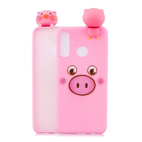 Huawei P30 Lite 3d-Figur Etui - Gris Pink