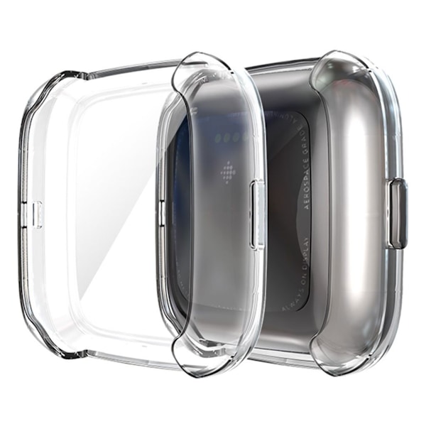 Fitbit Versa 2 elektropläteringsfodral - Transparent Transparent