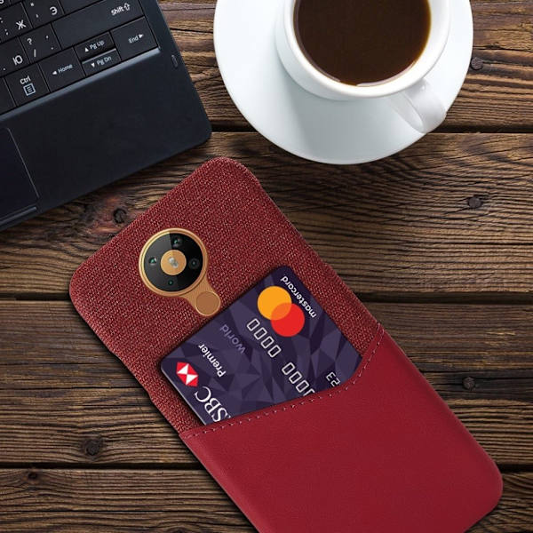 Bofink Nokia 5.3 korttikotelo - Punainen Red