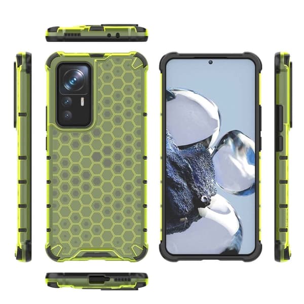 Bofink Honeycomb Xiaomi 12T Pro Etui - Grønn Green