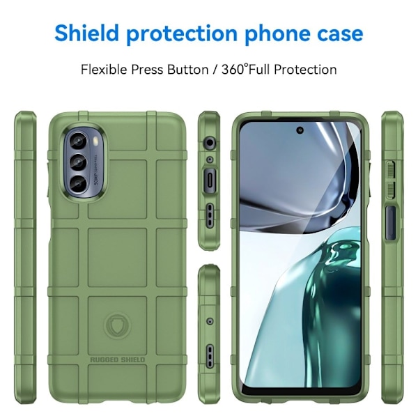 Rugged Shield Motorola Moto G62 5G skal - Grön Grön