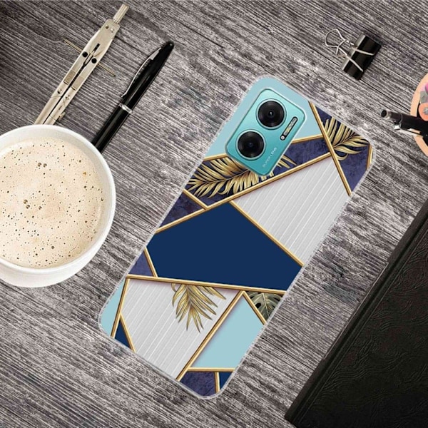 Marble design Xiaomi Redmi Note 11E cover - Fragment Af Farve Og Vinranke Multicolor
