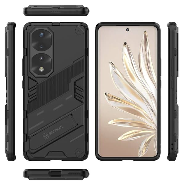 Støtsikkert hybriddeksel for Honor 70 Pro - Svart Black