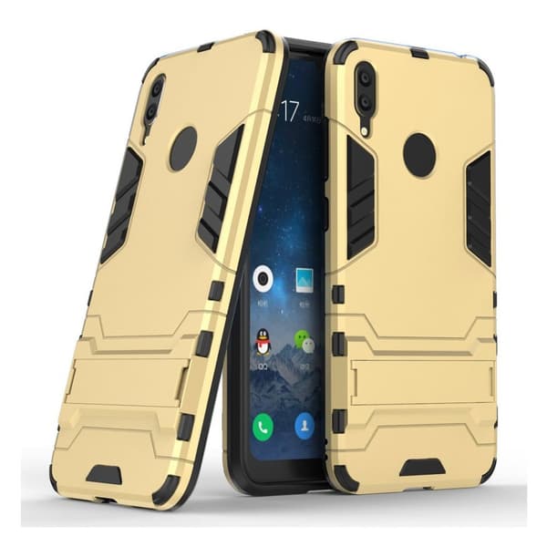 Huawei Y7 2019 hybrid etui - Guld Gold