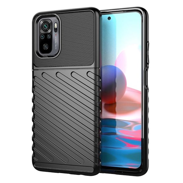 Thunder Xiaomi Redmi Note 10S / Note 10 Etui - Svart Black