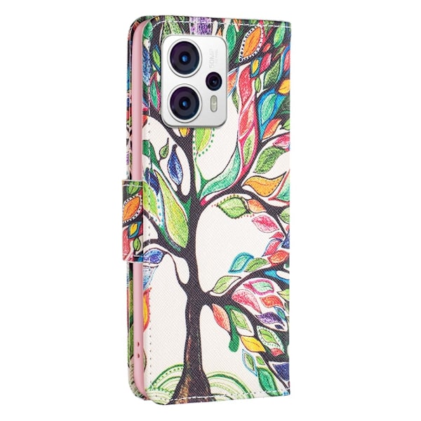 Wonderland Motorola Moto G23 / G13 / G53 Flip Etui - Life Træ Multicolor