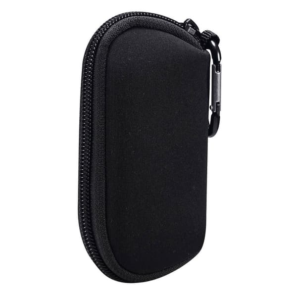 AirPods Pro bærbart nyloncover med karabinhage - Sort Black