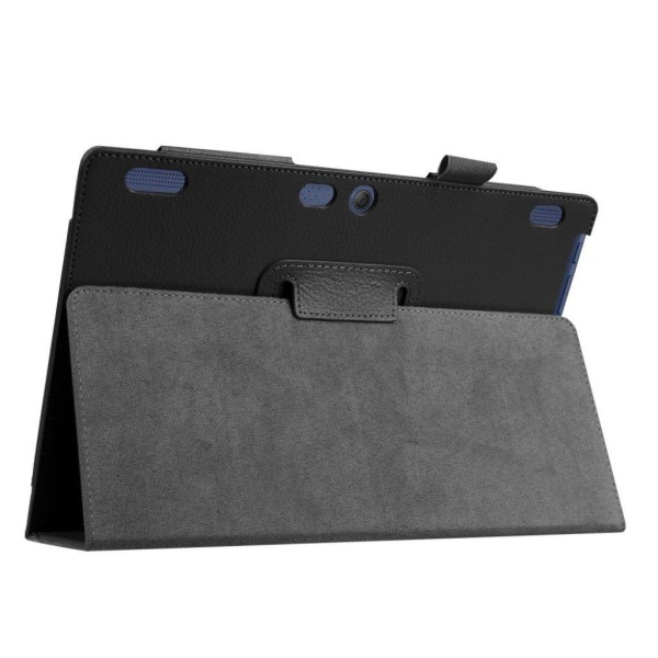 Lenovo Tab 10 TB-X103F litchi skin leather flip case - Black Black