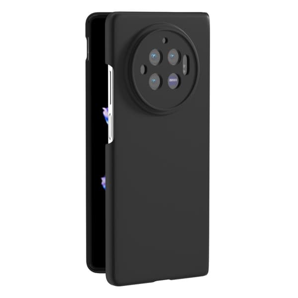 Mikrofiberforet blødt gummi vivo X Fold3 cover - Sort Black