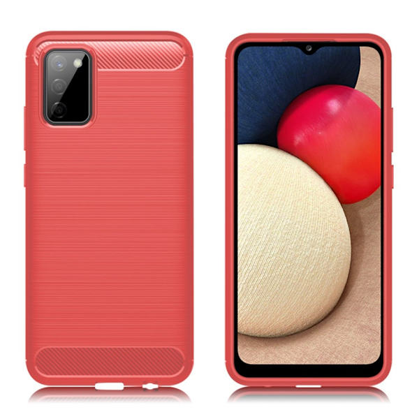 Carbon Flex case - Samsung Galaxy A02s - Rød Red