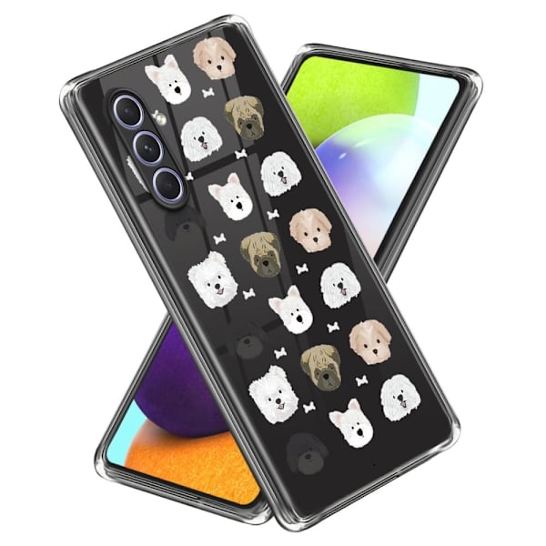 Deco Samsung Galaxy A14 Etui - Hund Hode White